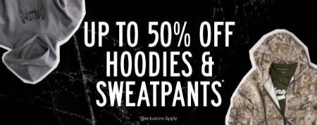 Up to 50% Off Hoodies & Sweatpants